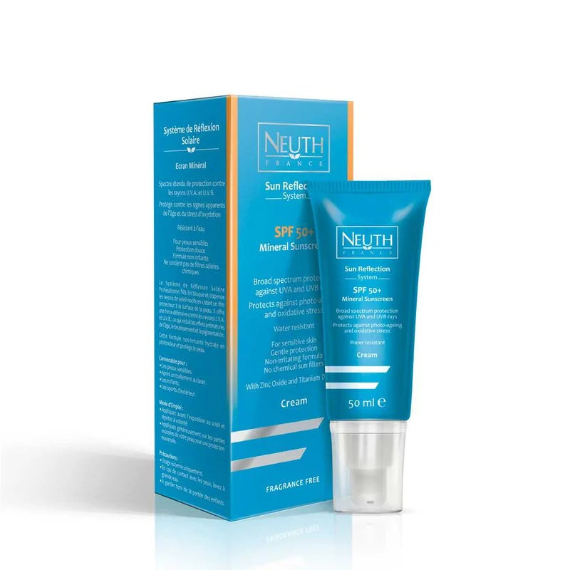 نيوث فرنسا نظام انعكاس الشمس واقي شمس معدني SPF 50+