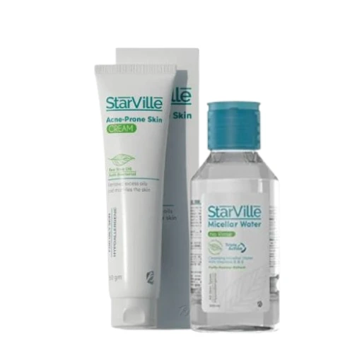 Starville (Micellar Water 200Ml+Acne Cr. 60Gm)